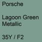 Preview: Porsche, Lagoon Green Metallic, 35Y / F2.